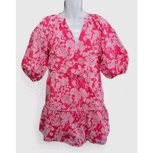 Tuckernuck Hyacinth House Dress Women's XS Pink Floral Mini Spring